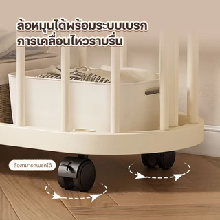 ราวแขวนผ้า ราวตากผ้ามีล้อเลื่อน ราวตากผ้าราวมินิมอล 60/80/100CM รับน้ำหนักได้20kg ง่ายต่อการเคลื่อนย้าย หมุนได้ 360องศา