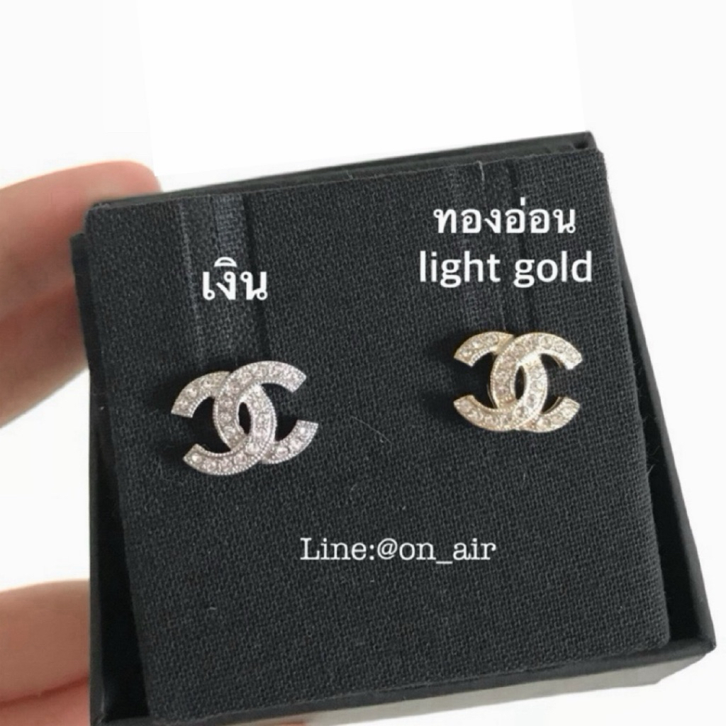 New chanel classic earrings 1.3 cm. ต่างหู สวยคลาสสิค ต้องมี