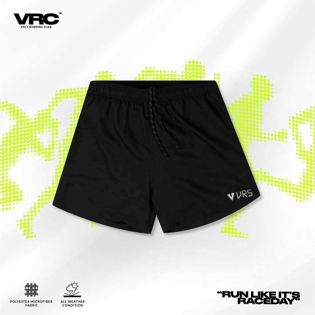 VOLT กางเกงวิ่ง ขาสั้น ออกกำลังกาย สีดำ AXIS 001 VRS RUNNING SHORTS BLACK