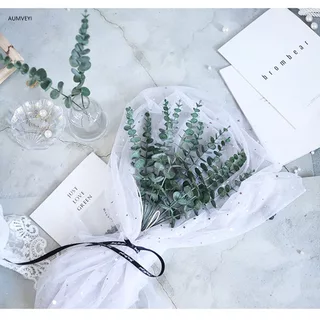 10pcs/set ช่อยูคาลิปตัสเทียมนอร์ดิก 1 ชิ้น ใบไม่ร่วง ขนาด 43 ซม. วัสดุพรีเมียม สวยทนทาน ตกแต่งบ้าน ปาร์ตี้ งานแต่งงาน