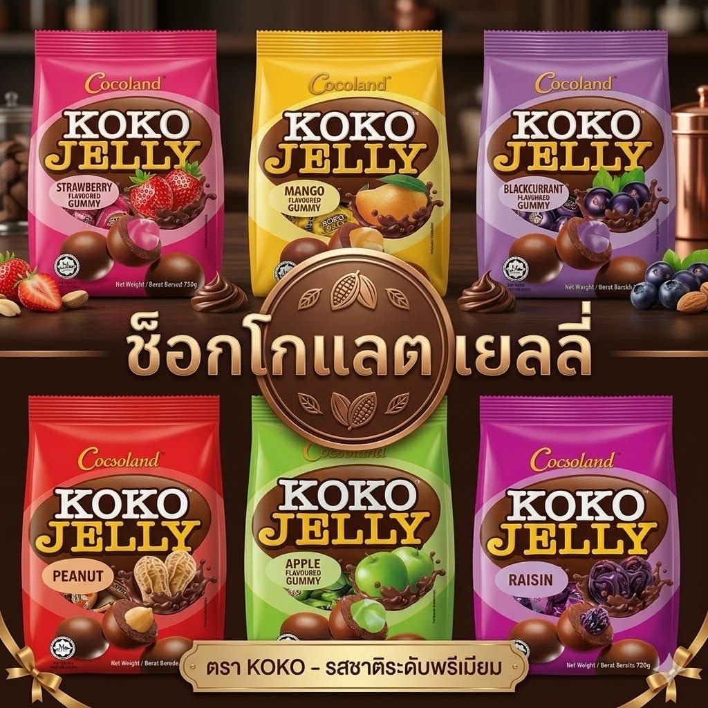 ขนม  KoKo Jelly ช็อคโกแลต เยลลี่