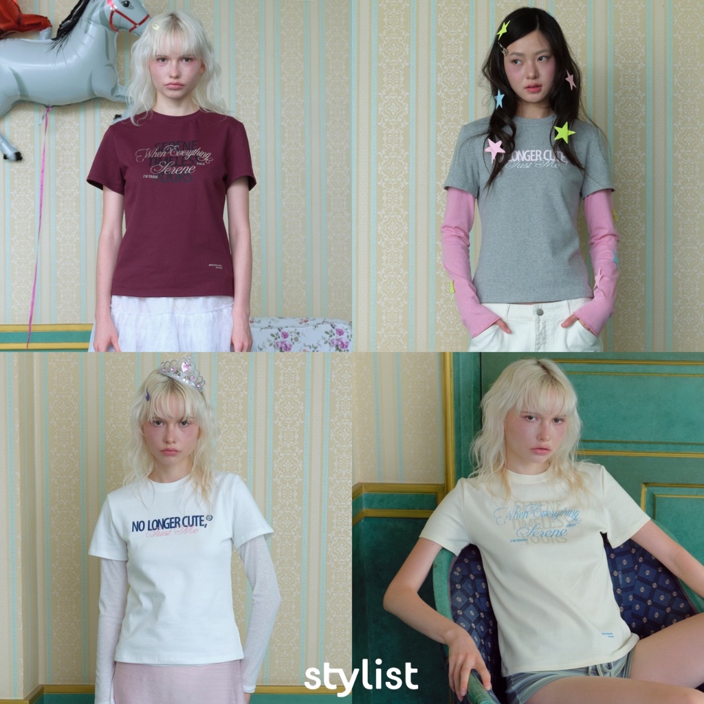 STYLIST x Brinkkty - Regular Tee  014 - เสื้อยืดเข้ารูปพอดีตัว