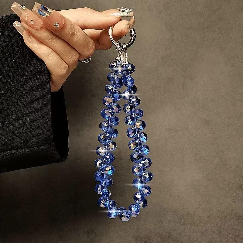 🚀จัดส่งด่วน🚀 แสงหรูหราร้อยคริสตัลโทรศัพท์มือถือ Lanyards ลูกปัดคริสตัลพรีเมี่ยม จี้ป้องกันการสูญเสีย