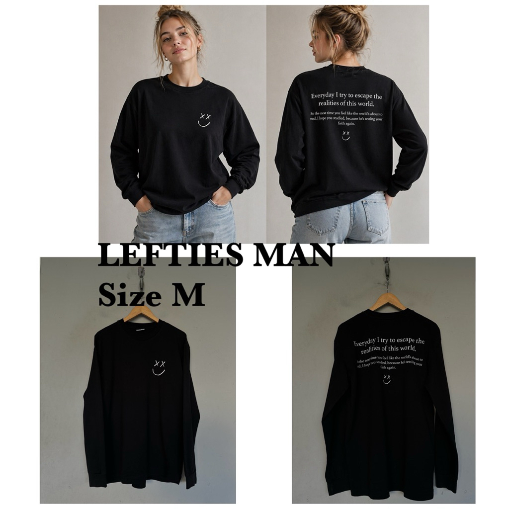 LEFTIES MAN เสื้อยืดมือสองของแท้