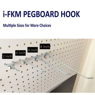 10 ชิ้น/แพ็ค ตะขอ ลวดแขวน ขนาดต่างๆ ตะขอโลหะpegboard แขวนเครื่องมือ มีสีให้เลือกมากมาย ลวดแขวนสินค้าผนังรู
