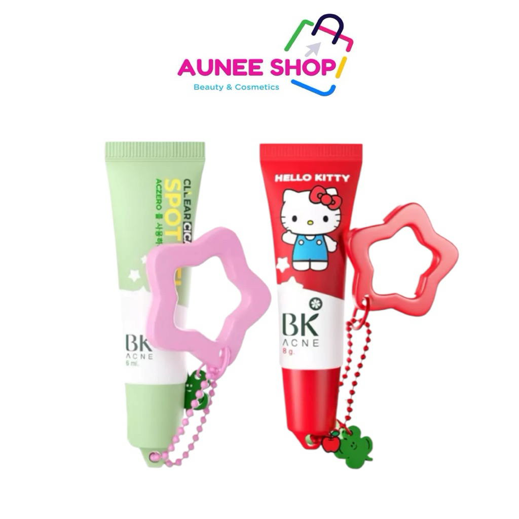 ส่งฟรี/มีไลฟ์ [ซอง] BK Acne Cllear Cica Spot Gel 6/8g. สูตรใหม่ เจลแต้มสิว ซึมไว ไม่ทิ้งรอย