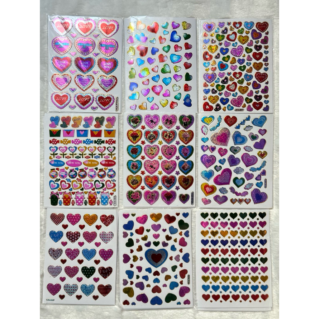 สั่งขั้นต่ำ30บาทต่อออเดอร์(ไม่รวมค่าส่ง) 💝สติ๊กเกอร์ม้อบแม้บ หมวดหัวใจ💝