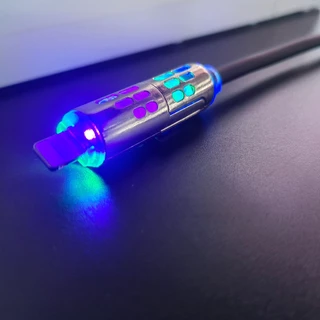 สายชาร์จเร็ว 4in1 Fast Charge 240w สายชาร์จมือถือ แสงไฟ RGB สายชาร์จTYPE C USB