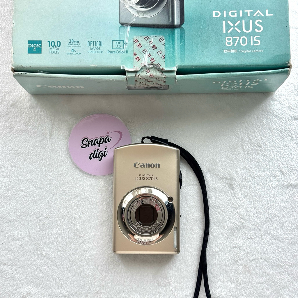 Canon Ixy920is / ixus870is Fullbox (อุปกรณ์ครบ+พร้อมส่ง) สภาพ99%