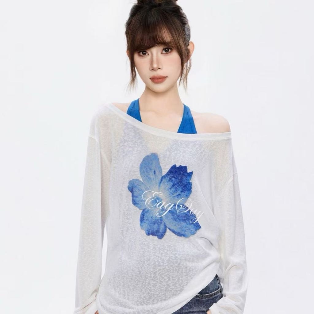 COD✅|เสื้อคลุมแขนยาวผู้หญิง|ทรงหลวม|โปร่งใส/โปร่งบาง|สีพาสเทล|สไตล์เกาหลี|ผ้าตาข่าย/โปร่งบาง|ระบายอากาศดี ราคา ถูกที่สุด ดีลบีเคเค แกลเลอรีภาพที่ 9