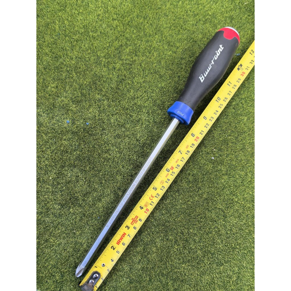 Blue-Point ไขควงแฉก PH3 แกนยาว 200mm หัวแม่เหล็กจับน็อตแน่น แกนหกเหลี่ยมทนแรงบิดสูง อุปกรณ์ช่าง เครื่องมือช่าง 🇺🇸