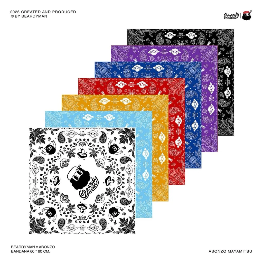 BEARDYMAN x ABONZO BANDANA