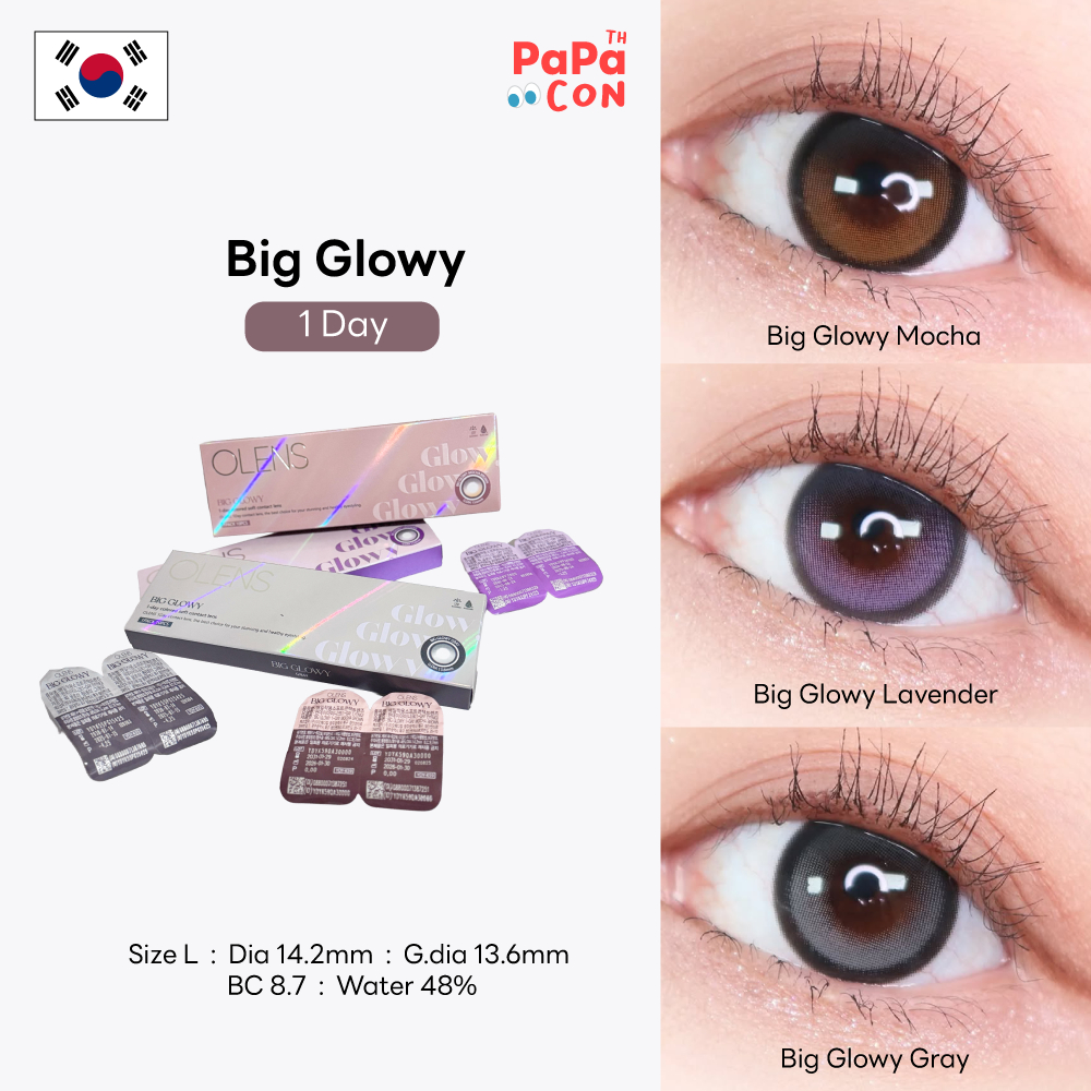 Daily/Olens Big Glowy /ViVi Ring คอนแทคเลนส์ รายวัน 5 คู่ (10p)