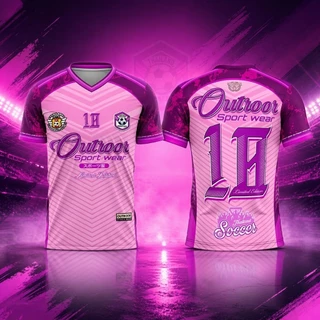 เสื้อกีฬาคอวี #18 แขนสั้น ลายใหม่ล่าสุด หนานุ่มใส่สบาย มี 6 สี ไซส์ S-2XL Sport ออกกำลังกาย