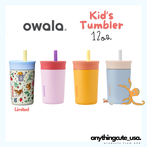 (พรีออเดอร์ 14 วัน) Owala Kid's Tumbler 12oz Stainless Steel