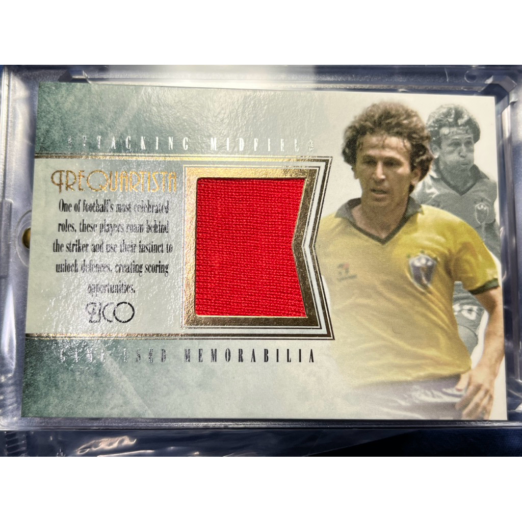Zico The Legend's Patch (MatchWorn) การ์ดชิ้นส่วนผ้านักบอลตำนานซิโก้บราซิล