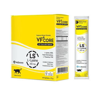 VF core ยกกล่อง 30 ซองขนมแมวเลีย อาหารเสริมสำหรับสัตว์เลี้ยง