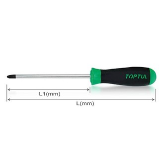 FBAB Series TOPTUL Phillips Anti-Slip Screwdrivers ไขควงแฉก PH0, PH1, PH2, PH3
