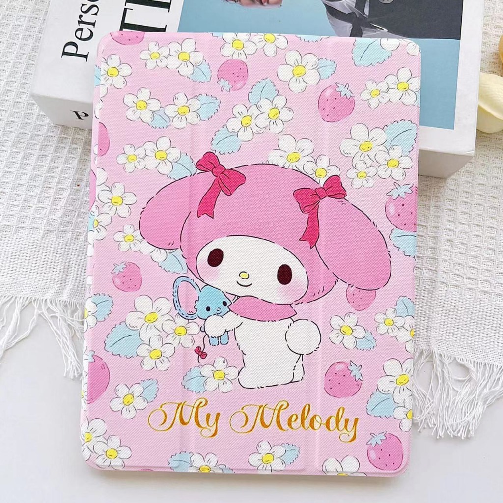 ส่งด่วน 1 วัน เคสสำหรับไอแพดงานฝาพับลายการ์ตูน รูปที่ 8