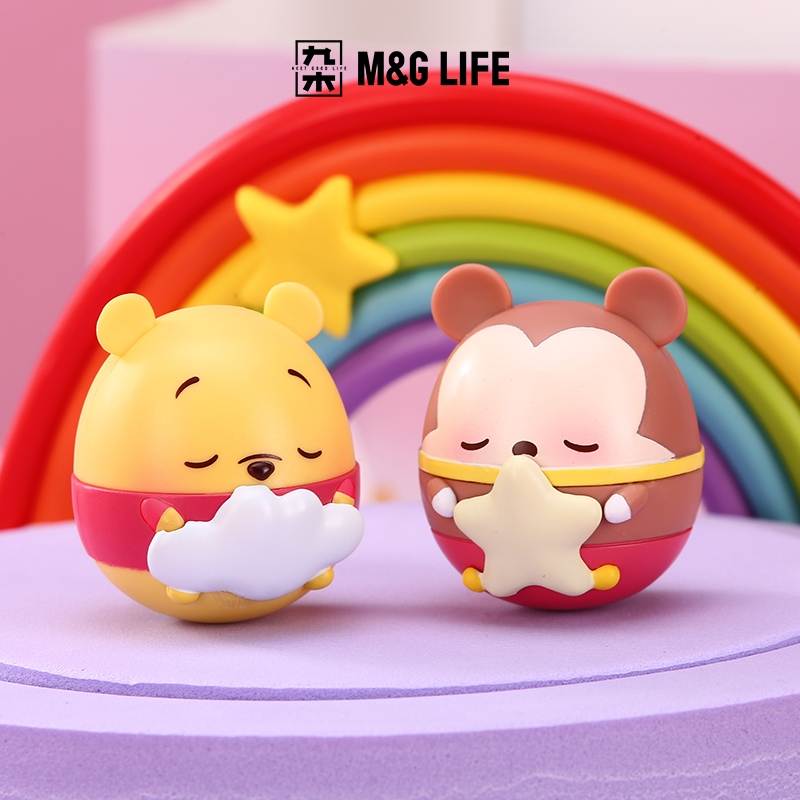 M&G LIFE x Disney UFUFY Series "Sweet Dreams" Theme Tumbler Roly-poly Fridge Magnets Blind Box (Four per bag)