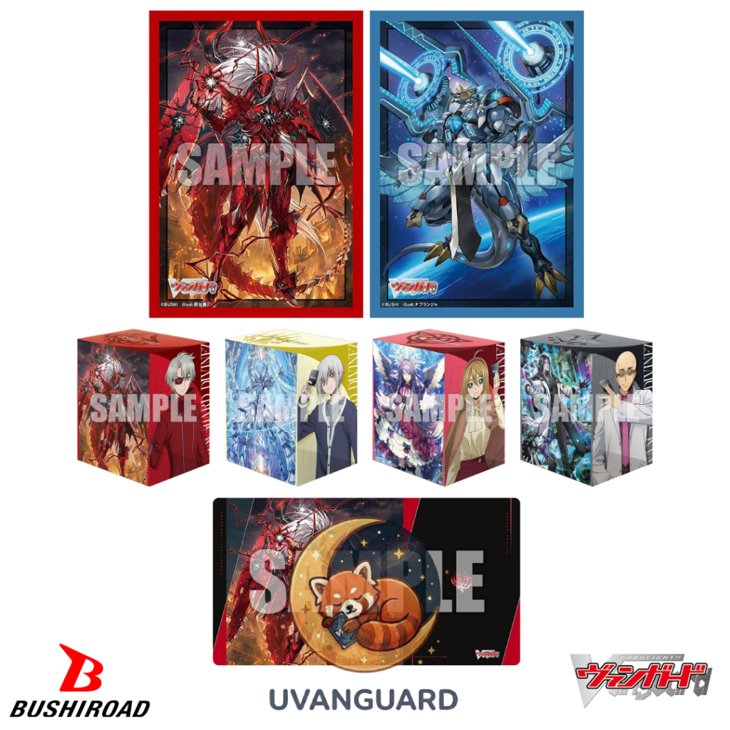 Bushiroad Sleeve Mini & Deck Holder V3 & Rubber Mat V2 Cardfight! Vanguard : Youthberk, Aelquilibra, Raika, Suo, Megumi