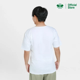 ห่านคู่ เสื้อยืดผู้ชาย คอกว้าง สีขาว รุ่น Classic (แพ็ก 6 ตัว)