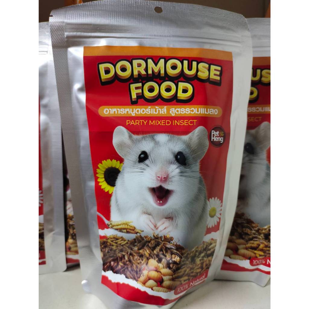 Pet Heng Dormouse Food – อาหารดอร์เมาส์ รสเเมลง 180g