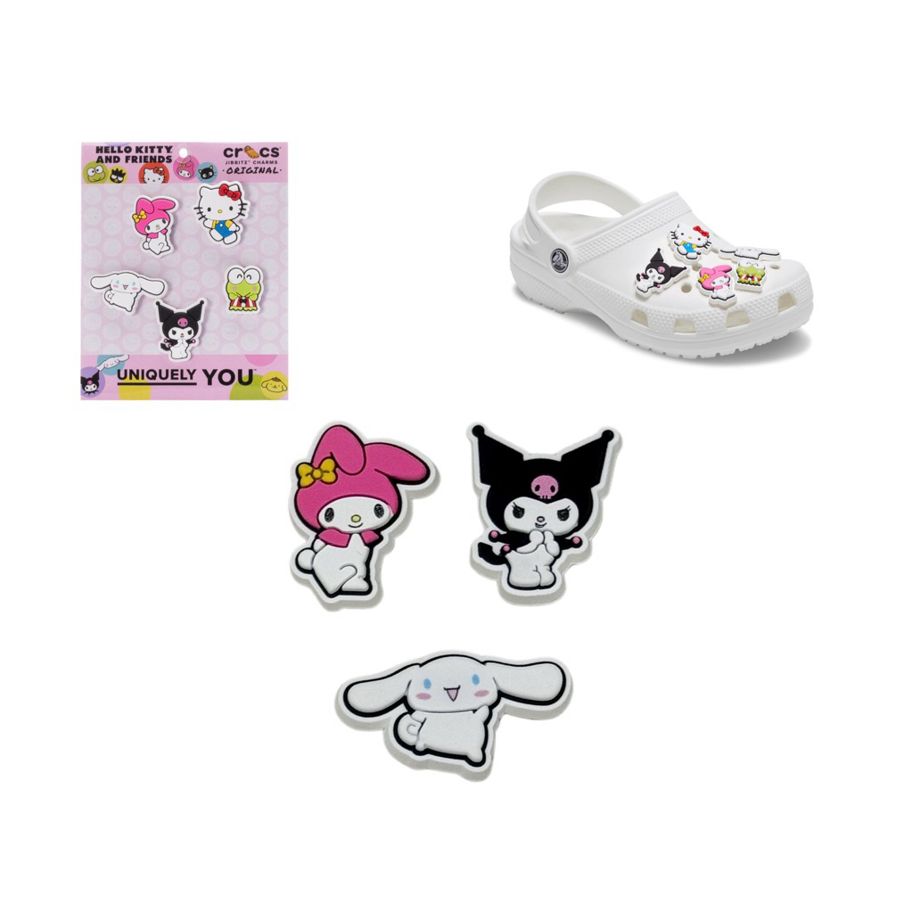 Jibbitz ตัวติดรองเท้า ซานริโอ้ sanrio มายเมโลดี้ คุโรมิ ชินนาม่อน ของแท้ (ร้านคนไทยค่ะ^^)