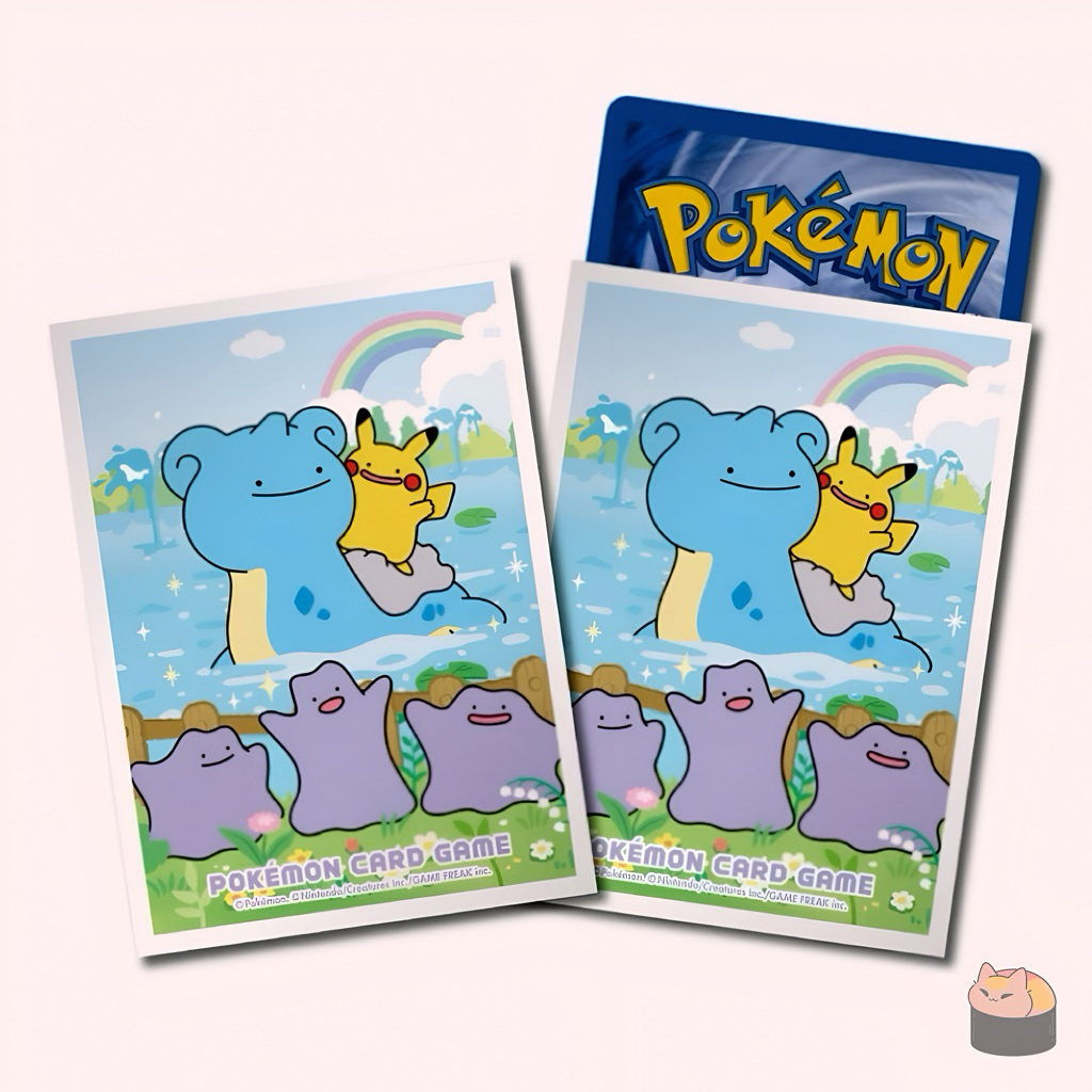 Metamong Project Ditto Pikachu Lapras Deck Shield Sleeves 64pcs Korea Exclusive Authentic