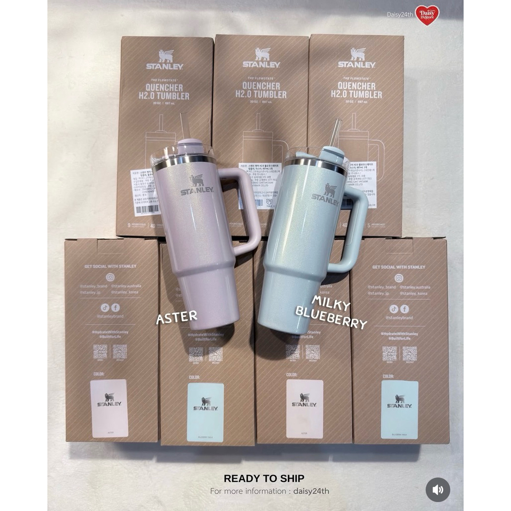 [ โค้ดส่วนลด 30% ] แก้วเก็บความเย็น STANLEY THE QUENCHER H2.0 FLOWSTATE TUMBLER 30 OZ | NEW SHIMMER
