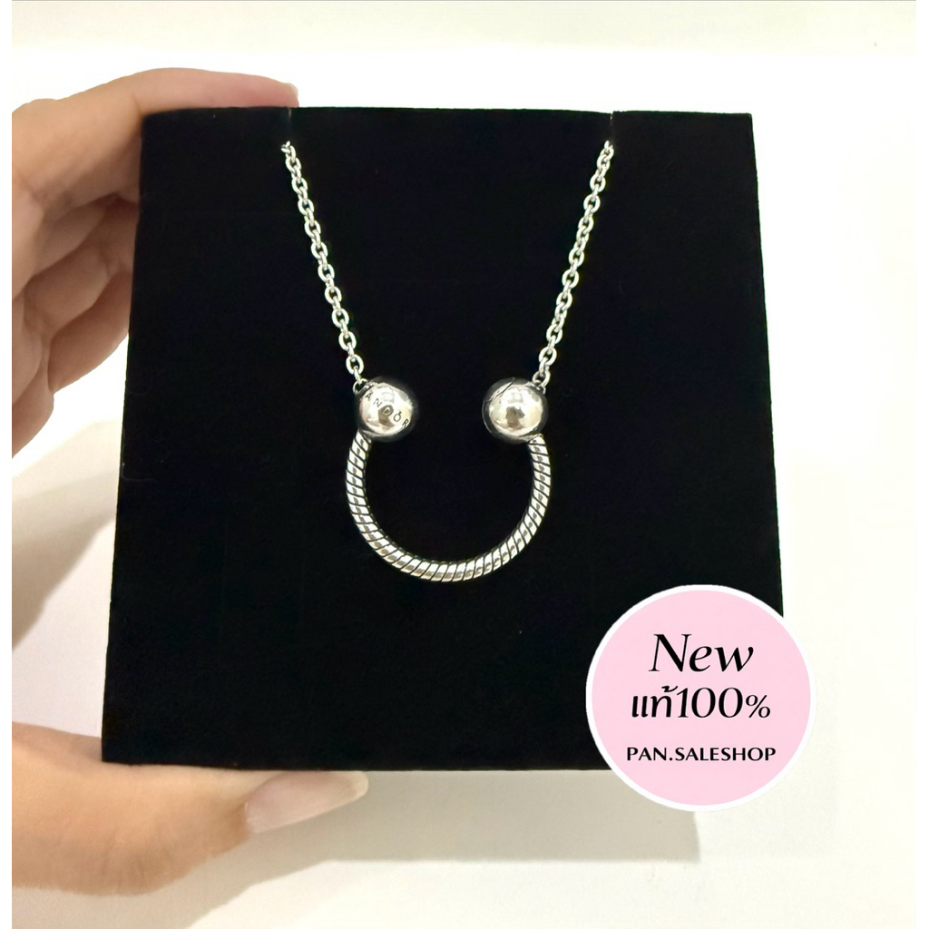 [พร้อมส่ง แท้100%] U Shape Charm Pendant Necklace ยาว45cm