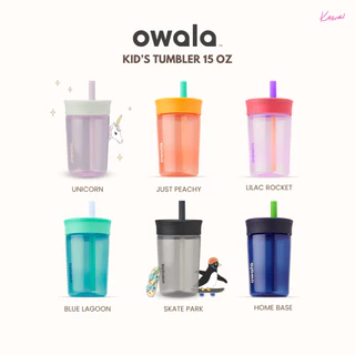 (พร้อมส่ง) แก้วน้ำ Owala Kid’s Tumbler Plastic 15oz