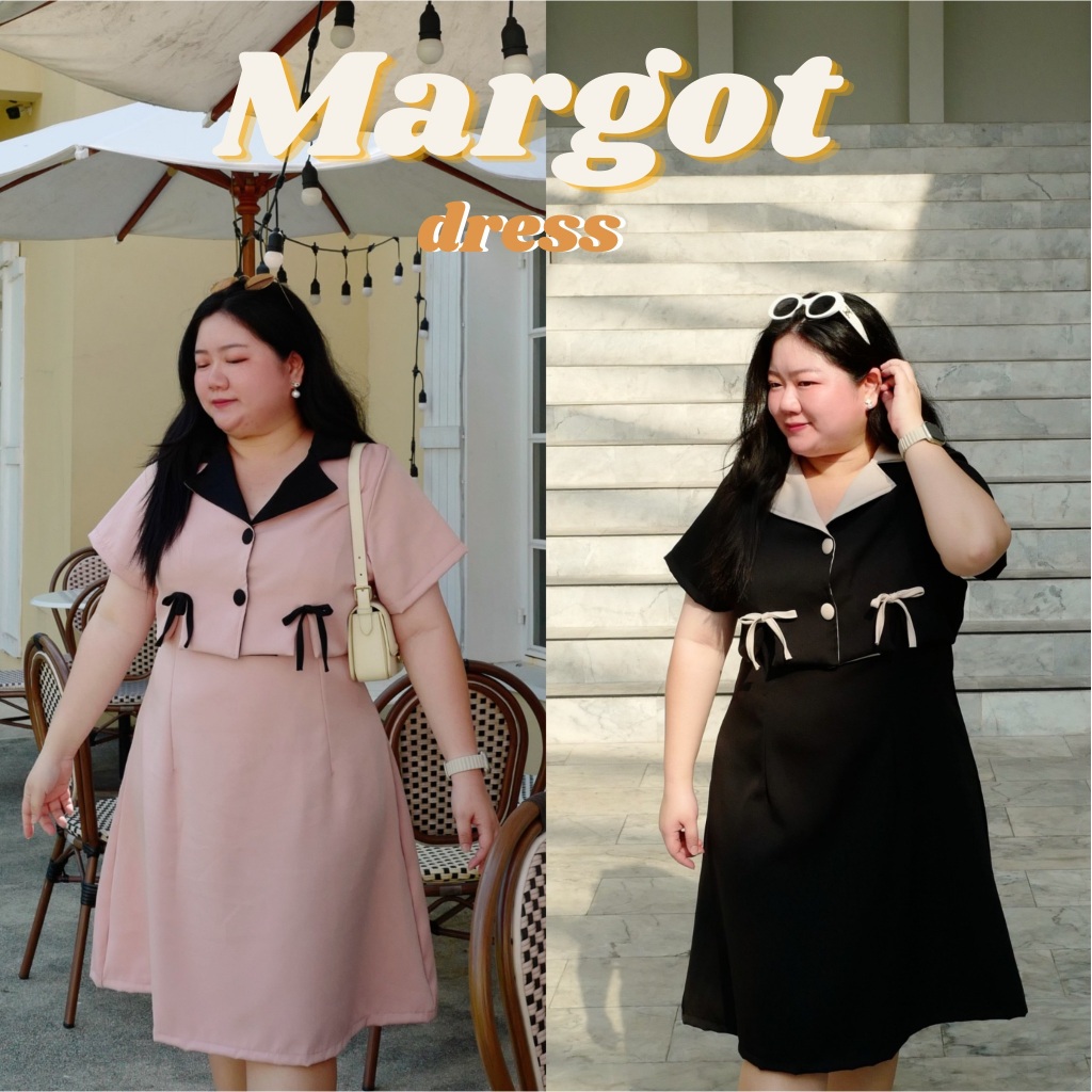 Margot Dress เดรสสาวอวบดีไซน์เก๋ แต่ง 2 ชั้น #เสื้อผ้าสาวอวบ #เดรสสาวอวบ #ชุดทำงานสาวอวบ Plussize