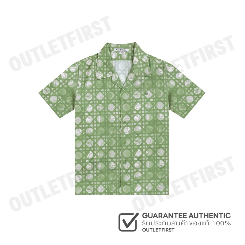 GUY LAROCHE รุ่น MAN'S HAWAIIAN SHIRT CODE: BAC7403S5GR เสื้อเชิ้ต เสื้อแขนสั้น เสื้อผู้ชาย