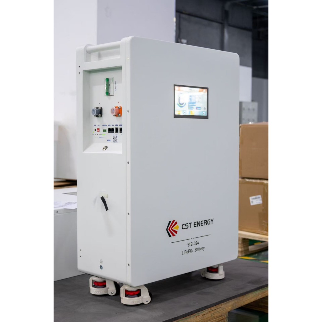 CST ENERGY LiFePO4 Battery 48V แบตเตอรี่ลิเธียม 16.59 kWh 51.2V  324Ah  มี Wifi และเบรคเกอร์ในตัว พร