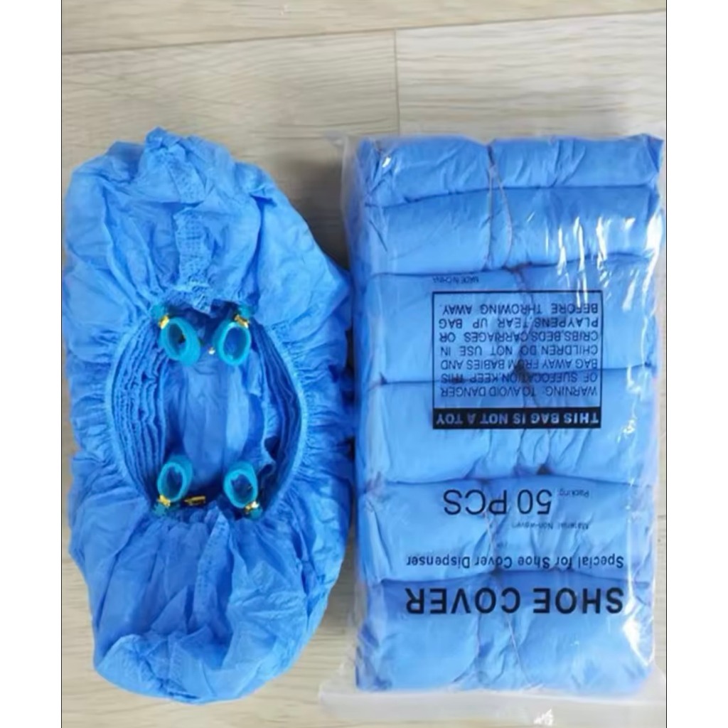 ถุงคลุมรองเท้าผ้า nonwoven G buckle (nonwoven shoes cover G ใช้กับเครื่องแบบเหยียบชนิด G