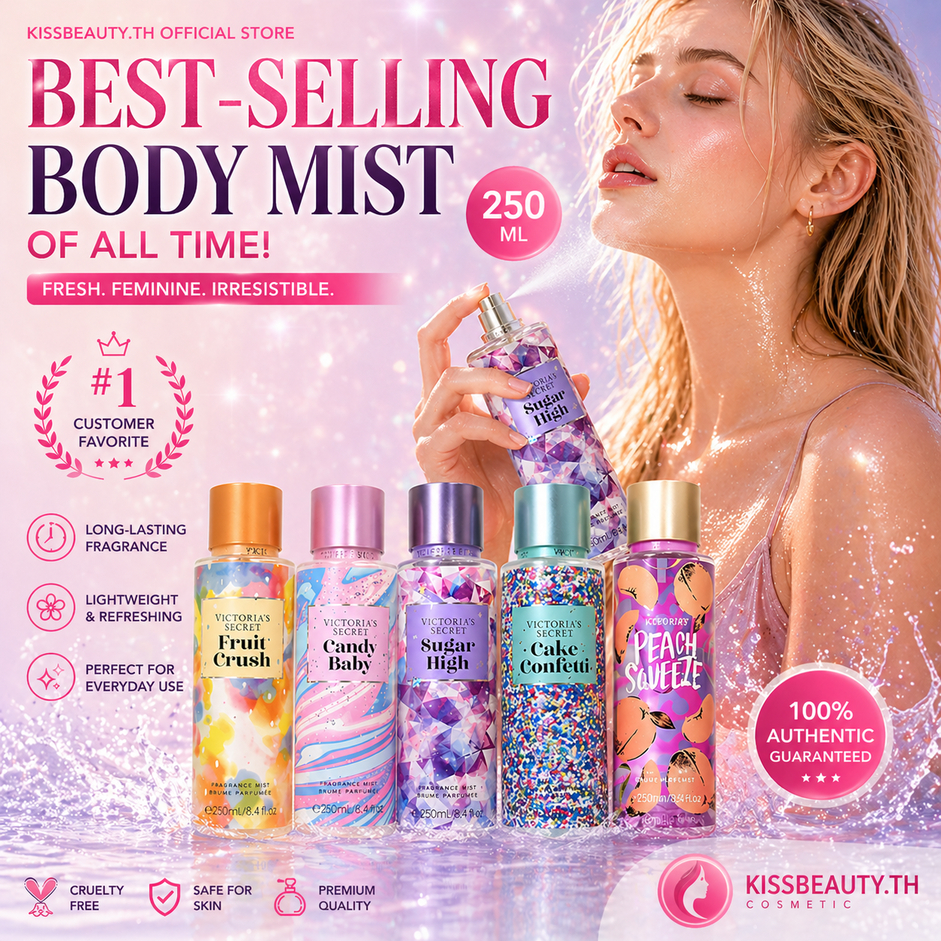 (ส่งด่วน) วิคตอเรียซีเครท บอดี้มิส ขายดีตลอดกาล ตัวดัง นางฟ้าVictoria's Secret bombshell ขนาด 250ml
