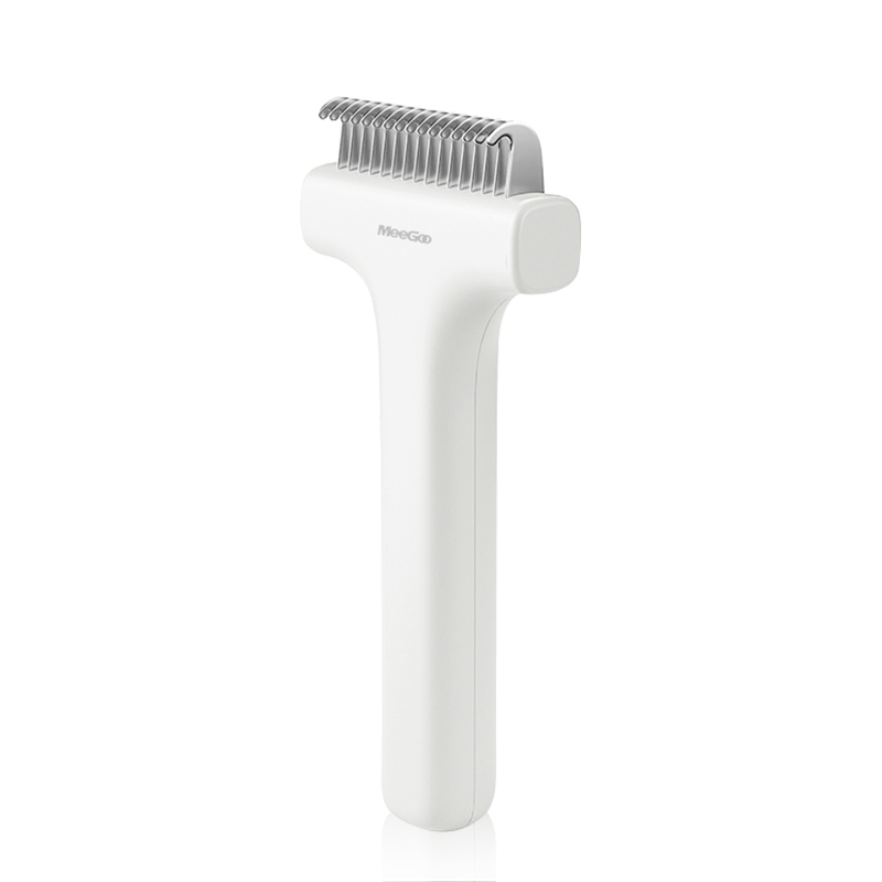 MeeGoo หวีสัตว์เลี้ยง Pet Grooming Brush หวีสางขนพันกัน ซี่สแตนเลส กำจัดขนลอย เปิดปมง่าย น้ำหนักเบา