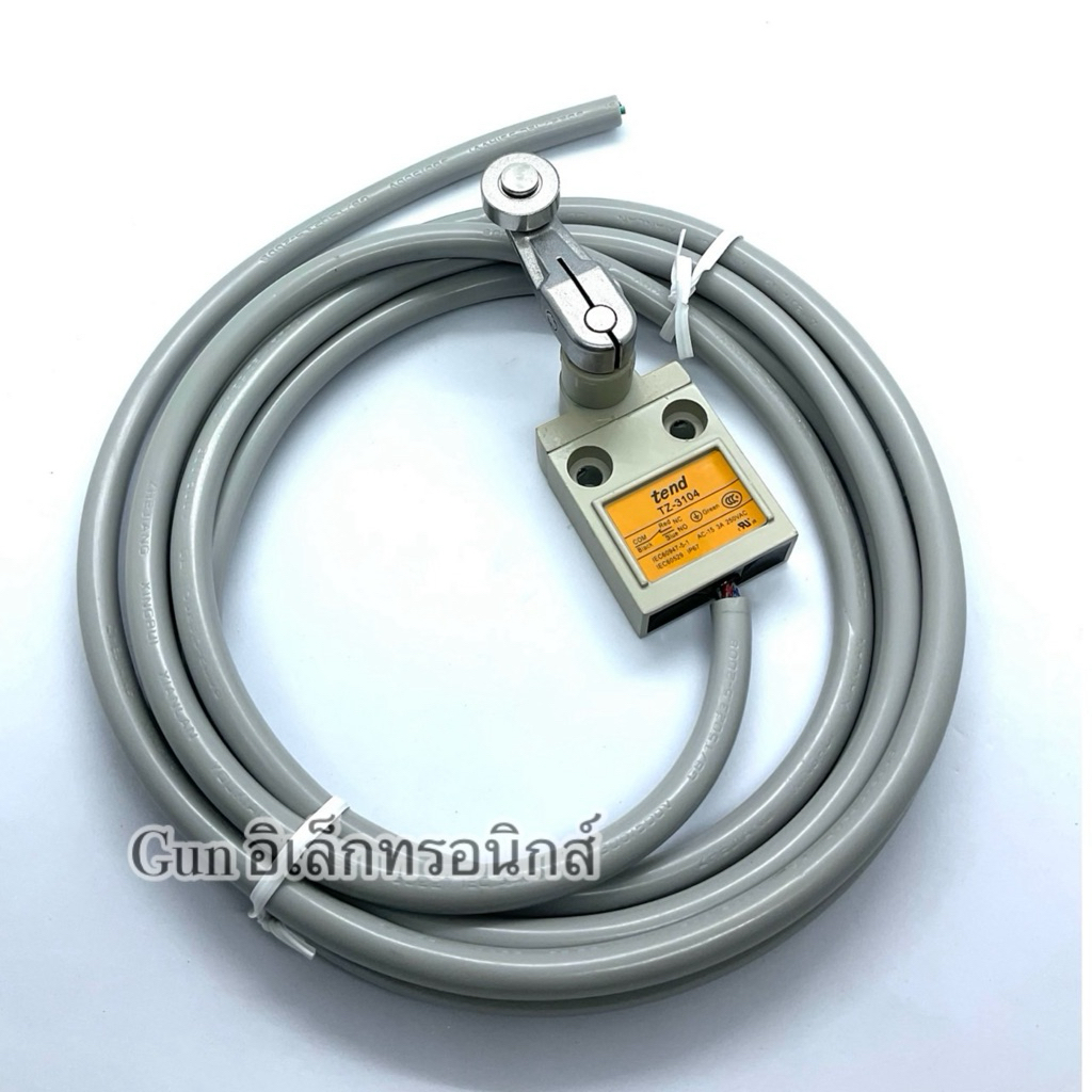 TZ-3104 LIMIT SWITCH แบบล้อ 250V/3A NO NC สายยาว 2เมตร ลิมิตสวิตช์กันน้ำ สายไฟ4คอ ของใหม่ สายยาว2เมต