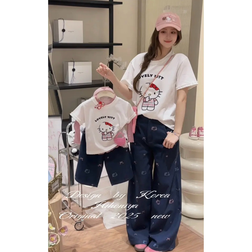 พร้อมส่ง ชุดคู่แม่ลูก POP KITTY SET รูปที่ 4