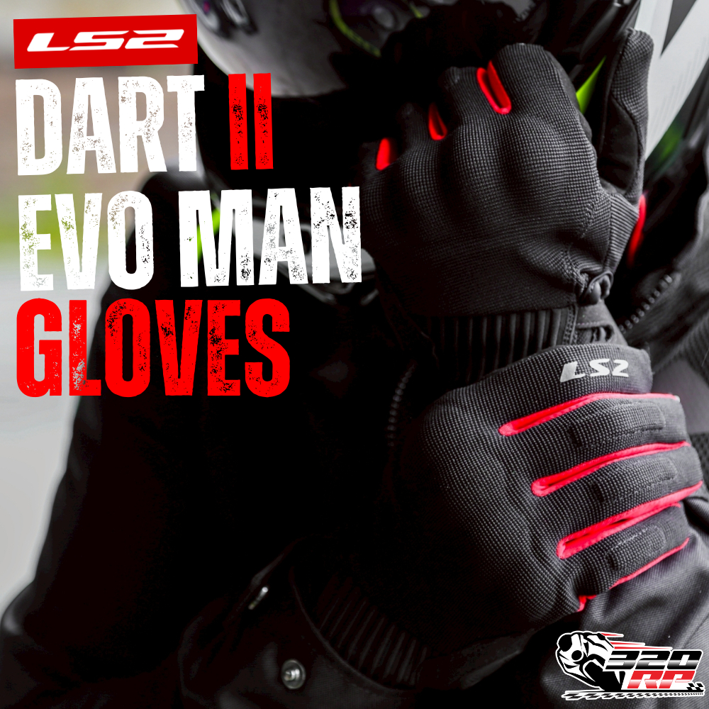 ถุงมือขับมอเตอร์ไซค์ LS2 รุ่น DART II EVO MAN ของแท้ !! ส่งไว !! 320SP ราชพฤกษ์