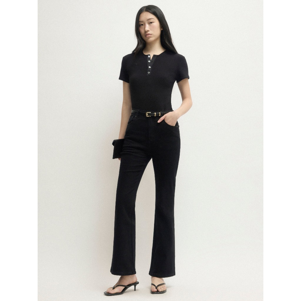 Aliotte  - Lydie Top เสื้อยืดที่มีดีเทลกระดุม