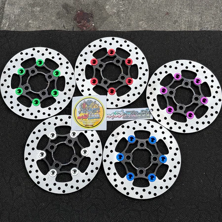 จานดิสเบรคหน้า LEAD125 (หลีด)+น็อตจานเลส4ตัว🔥ขนาด 190mm. ใส่หลีด125 LEAD-125 งานสร้าง จานดิสเบรคหลีด