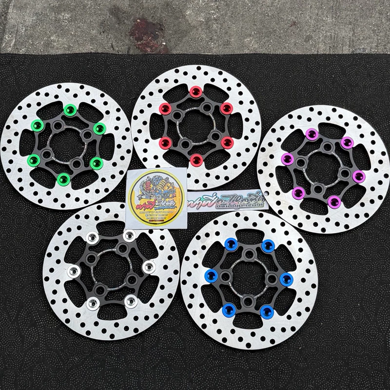 จานดิสเบรคหน้า LEAD125 (หลีด)+น็อตจานเลส4ตัว🔥ขนาด 190mm. ใส่หลีด125 LEAD-125 งานสร้าง จานดิสเบรคหลีด