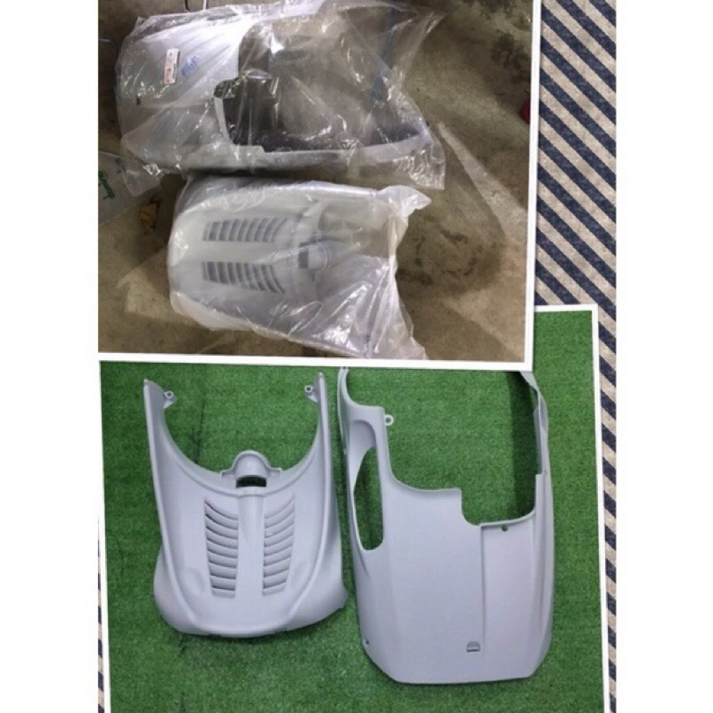 ซุ้มล้อ+ท้องเรือ 5VV mioตัวเก่า สีเทาอ่อน แท้ศูนย์ สำหรับรถมอเตอร์ไซค์