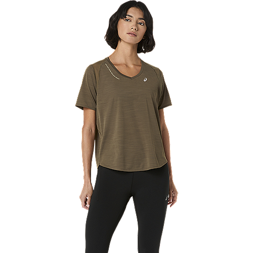 ASICS :  2012D372.300 ROAD V-NECK SS TOP WOMEN เสื้อคอวีผู้หญิง