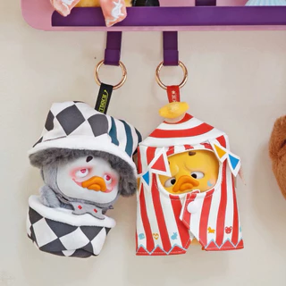 [1จุ่ม] Pocket Upsetduck Crazy Circus Duck Plush Keychain - พวงกุญแจตุ๊กตาเป็ดหน้าบึ้ง คณะละครสัตว์ ของแท้ 100%
