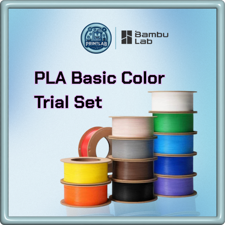 Bambulab PLA Basic Color Trial Set 3KG With Roll 1.75mm 12Color 250g x12สี plaชุดทดลอง12สี