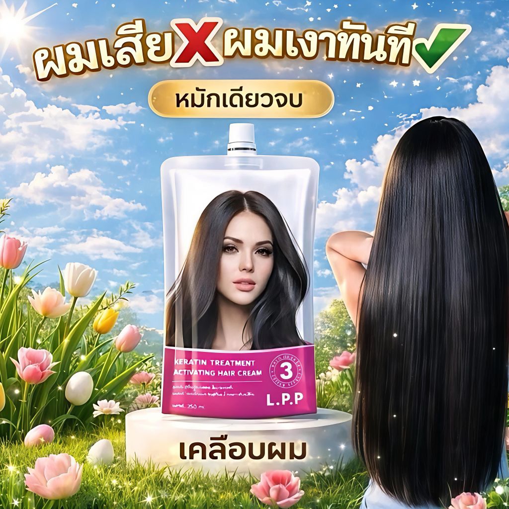 ที่สุดของ LPP ต้องMFเท่านั้น เคราตินสดเกรดพรีเมี่ยมสำหรับบำรุงเส้นผม ขนาดใหญ่530ml