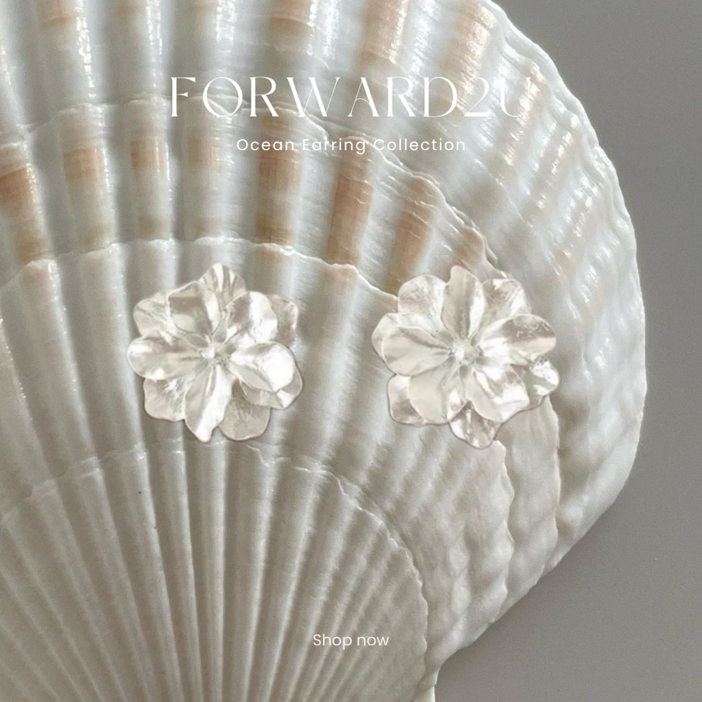 Ocean Earring Collection | FORWARD2U🌊✨ต่างหูทะเล ต่างหูดอกไม้✨ Summer accessory🌊 สินค้าพร้อมส่ง